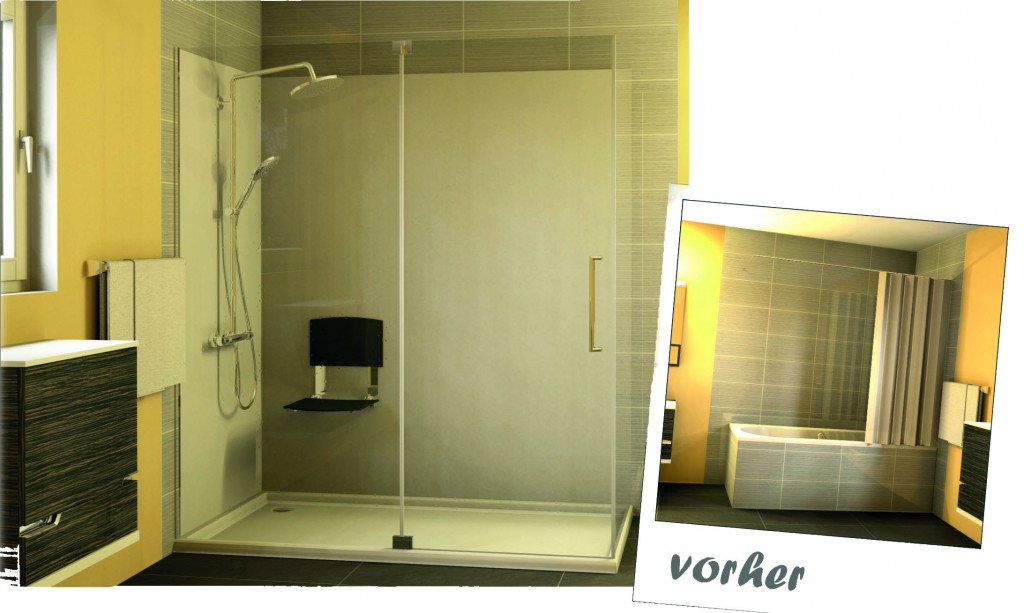 Badewanne zur Dusche umbauen